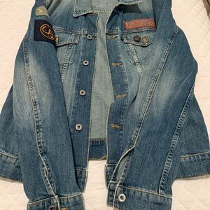 Juicy Couture Jeans Denim Jacket with Patches vintage